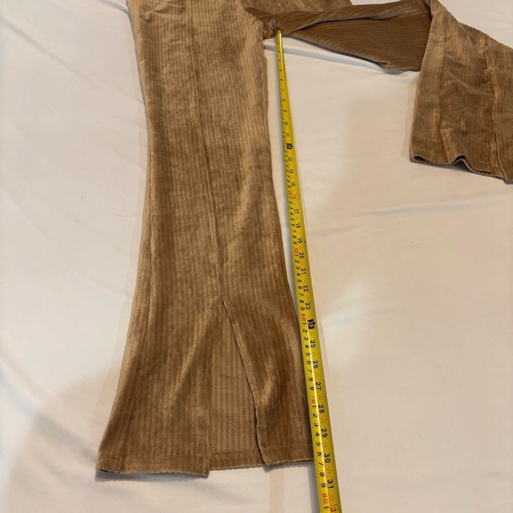 Derek Heart Camel Ribbed Pants - Picture 6 of 8